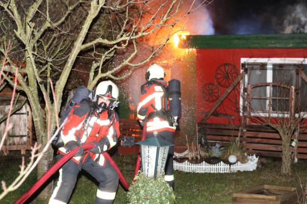 Brand in Wolgast Gartenanlage Brand in Wolgast Gartenanlage