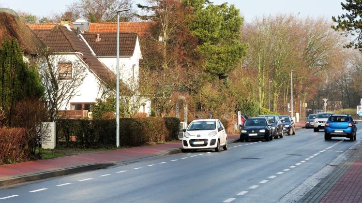 Der Radfahrstreifen in der Böhler Landstraße wird zweckentfremdet. 