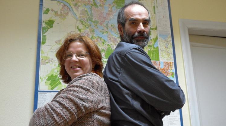 Sie sind das Spitzenduo der Bündnisgrünen: Regina Dorfmann und Lothar Gajek. Beide sitzen seit 2014 in der Stadtvertretung. 