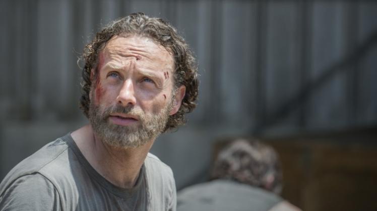 Andrew Lincoln als Rick Grimes kämpft auch in der fünften Staffel von „The Walking Dead“ um das Überleben seiner Familie. Gene Page/AMC