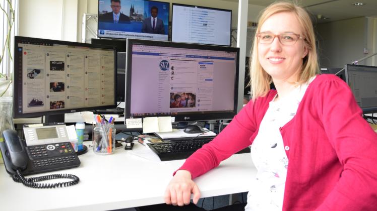 Online-Redakteurin Stefanie Milius hat bei der SVZ alle sozialen Kanäle im Blick. 