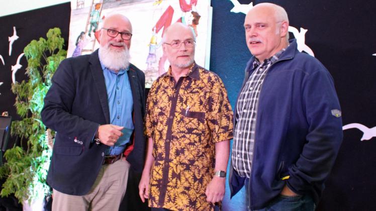 Im Gespräch: Siegmar Borchert, Frank Lehmann und Matthias Kohlstedt (von links). 