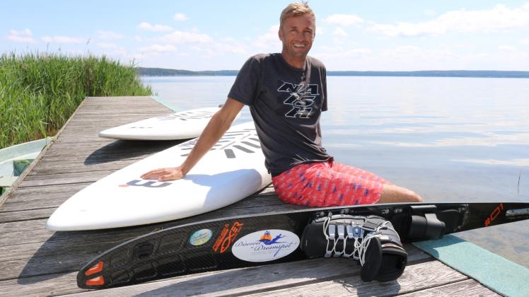 Auch am See optimale Bedingungen : Holger Brümmer fand schon als Kind zum Wassersport 