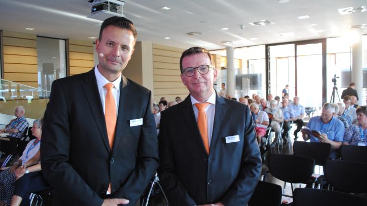 Stellten die Jahresbilanz 2018 vor: die Vorstandsmitglieder Marco Seidel und Wilhelm Plum (v.l.) 