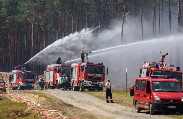Waldbrand bei Lübtheen Waldbrand bei Lübtheen