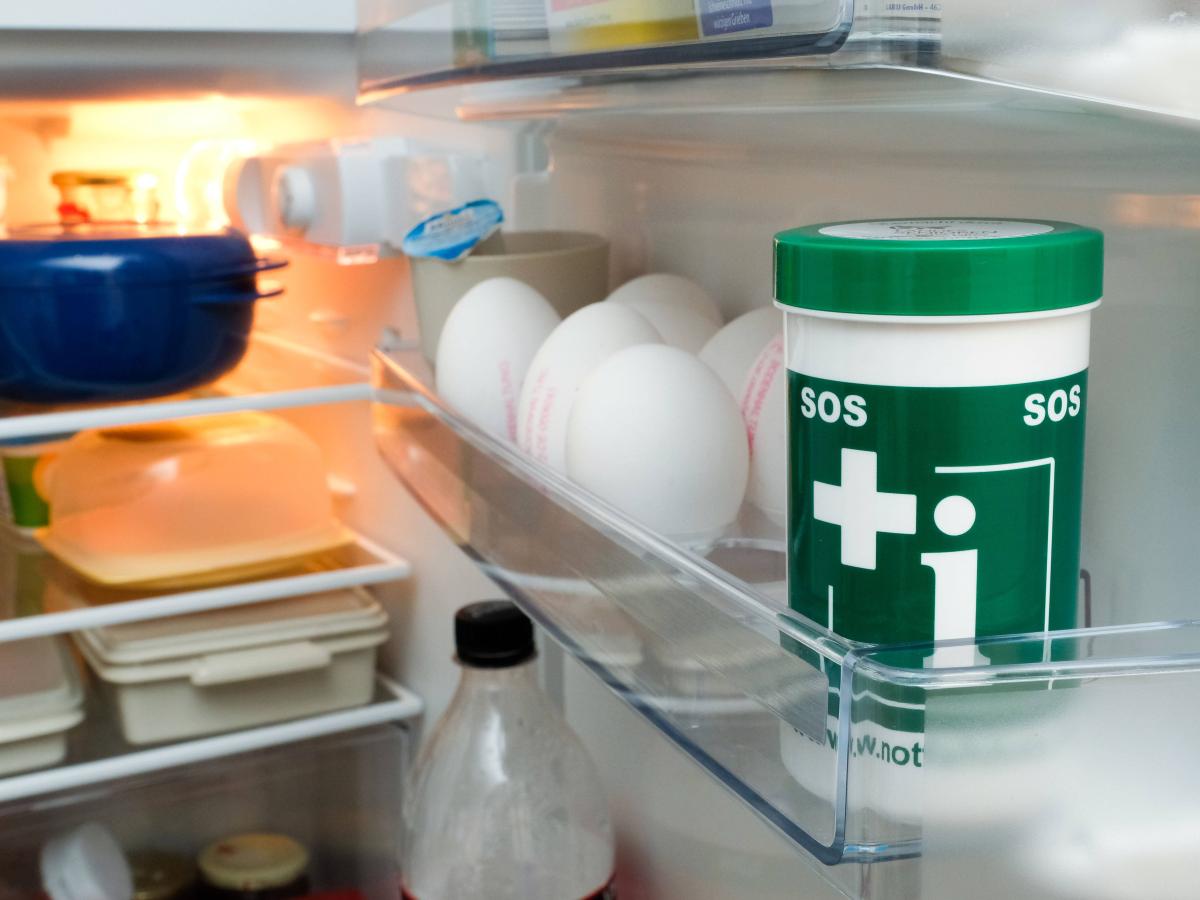 Die Notfalldose - Lebensrettende Informationen aus dem Kühlschrank