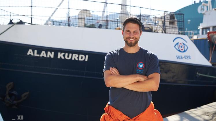 Auf der „Alan Kurdi“ unterwegs: Marcel Ditt aus Oberkrämer hilft Geflüchteten in Seenot. 