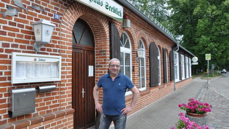 Gastwirt in dritter Generation: Maik Hortig bietet am Crivitzer See deutsche Hausmannskost. 