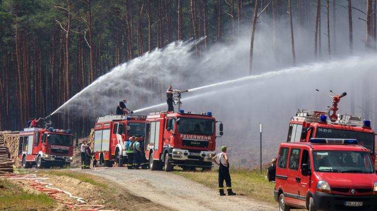 Mit vereinten Kräften wurde der verheerende Waldbrand bei Lübtheen bezwungen 