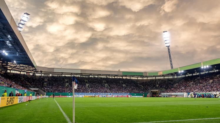 Gehört zu den besten Spielstätten in Deutschland: das Ostseestadion in Rostock