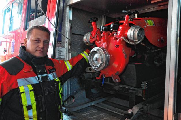 Seit 27 Jahren im Dienst der Feuerwehr: Andreas Dauck, Wehrführer in Plate.