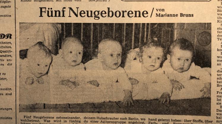 Dieser Artikel erschien am 5. März 1960 in der SVZ: Norbert Melzer-Thamm ist der Zweite von rechts. 