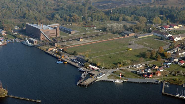 Der Hafen von Peenemünde.