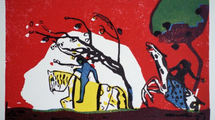 In der neuen Schau der Barlach-Stiftung wird auch der „Reiter“ von Wassily Kandinsky zu sehen sein. 