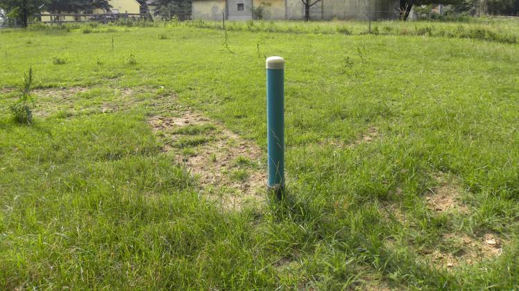 Der zur Erkundungsbohrung gesetzte Brunnenschacht in Neu Necheln könnte als Brunnen ausgebaut werden. 