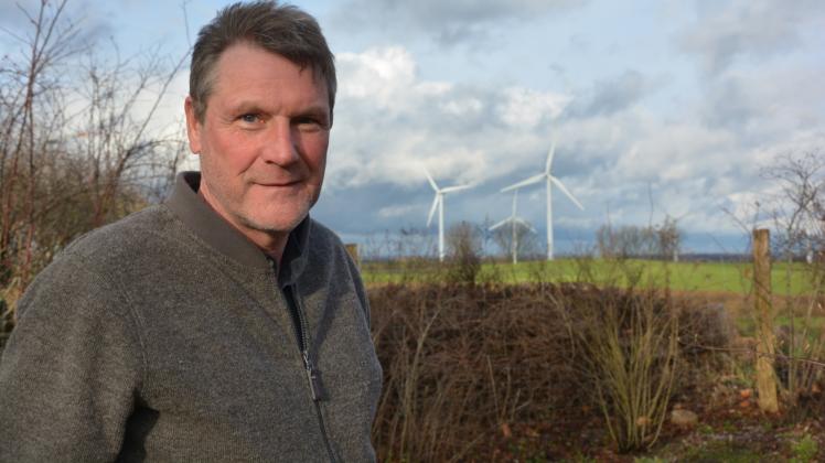 Möchte keine weiteren Windräder in der Nachbarschaft: Eugen Müller in Tarnow Ausbau