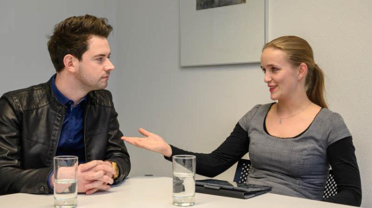 JugendSpitzen von CDU und SPD Birte Glißmann und Simon Bull spr SHZ