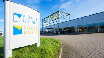 Die Filiale von Förde-Küchen und dem Schwesterunternehmen Förde-Polster in Flensburg.