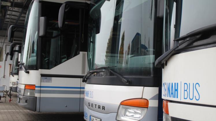Die Busse der Nahbus-Flotte bleiben am Donnerstag bis 10 Uhr in ihren Depots. 