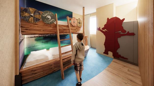 Auch wenn es ins Bett geht, kann das Wikinger-Abenteuer weitergehen. Auch wenn es ins Bett geht, kann das Wikinger-Abenteuer weitergehen.