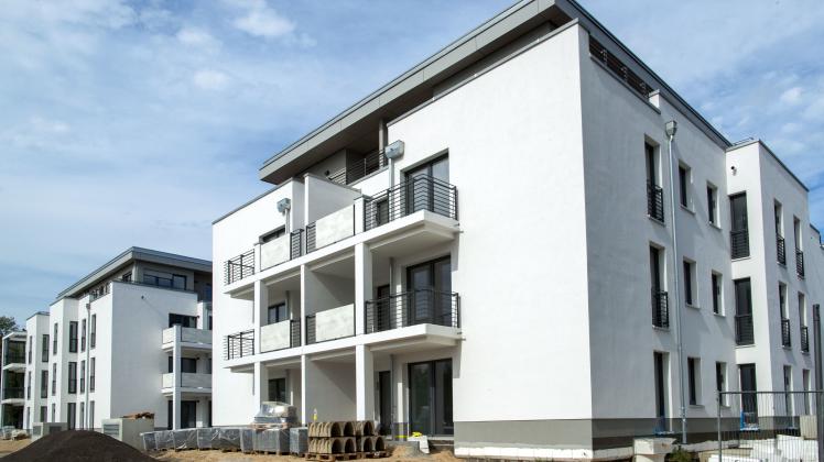 Neue Wohnhäuser, die in Rostock gebaut wurden /Archiv