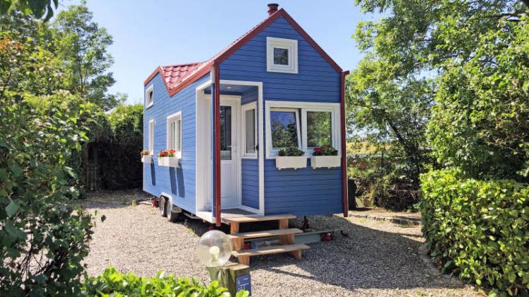 Ein Tiny House zum Probewohnen in Miekenhagen bei Rostock. Ein Tiny House zum Probewohnen in Miekenhagen bei Rostock.