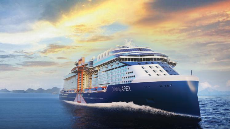 Einer der Neulinge der Saison am Warnemünder Passagierterminal wird der Kreuzliner „Celebrity Apex“ von Celebrity Cruises sein. 