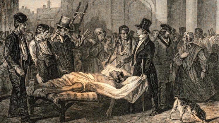Die Seuche zog weiter:  Ein Cholera-Patient im Jahr 1832 in Paris.