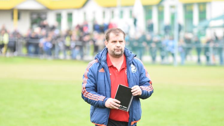 Plädiert für einen Abbruch der Saison: Holger Scherz, Trainer von Fußball-Verbandsligist Güstrower SC, würde am liebsten einen Haken hinter die aktuelle Spielzeit machen. 