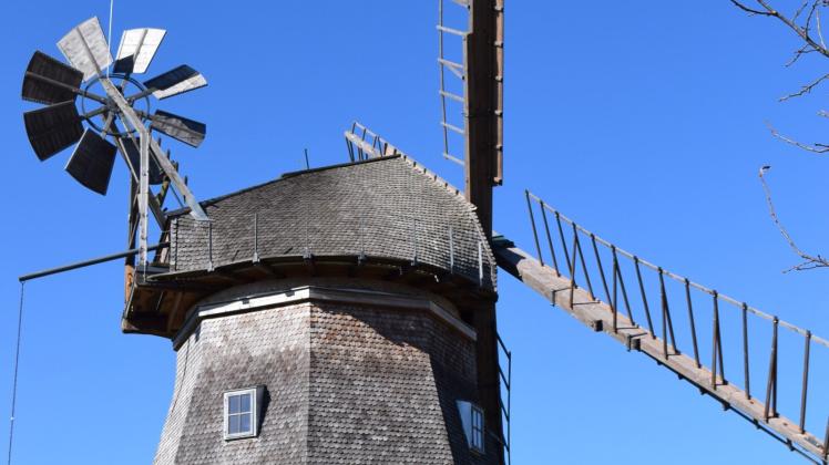 Weit sichtbar in der Landschaft ist die Erdholländer-Windmühle von Ruchow.  Fotos: Roland Güttler 