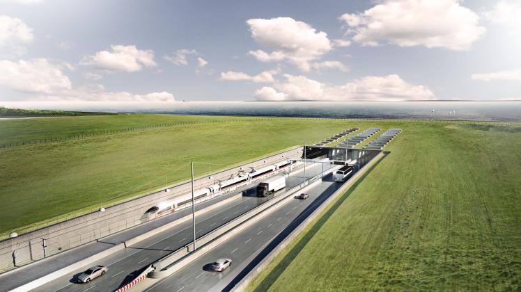 So soll der Fehmarnbelt-Tunnel zwischen Dänemark und Deutschland aussehen. Die Eröffnung ist für 2028 geplant. 