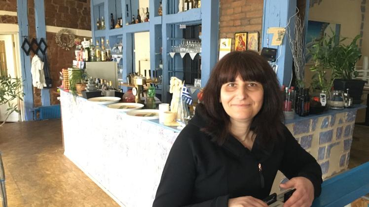 In ihrem Restaurant „Rhodos“ darf Stergiani Koutouza ab Sonnabend wieder Gäste empfangen 