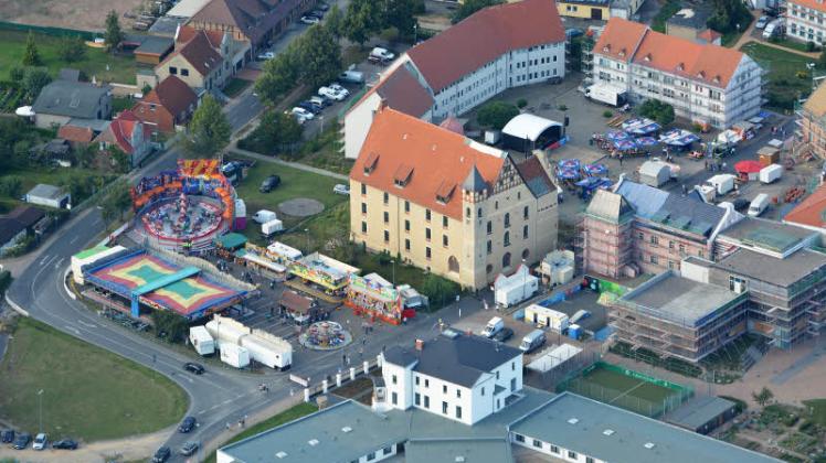 Das Bützower Stadtfest  aus der Vogelperspektive 