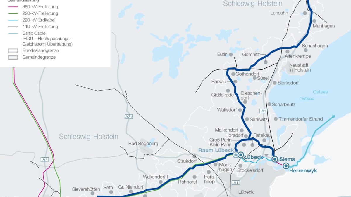 Pläne für 380 kVLeitung sind eingereicht