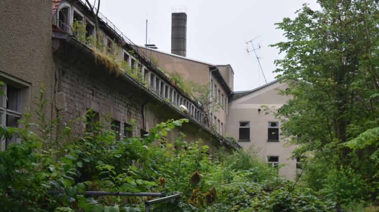 Grau und marode: Das ehemalige Wariner Krankenhaus ist nach 23 Jahren Leerstand längst eine Ruine.