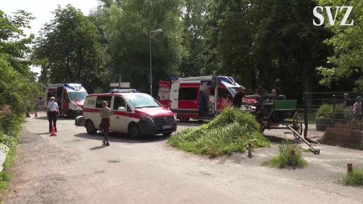 Zwei Schwerverletzte bei Pferdekutschenunfall in Warnemünde