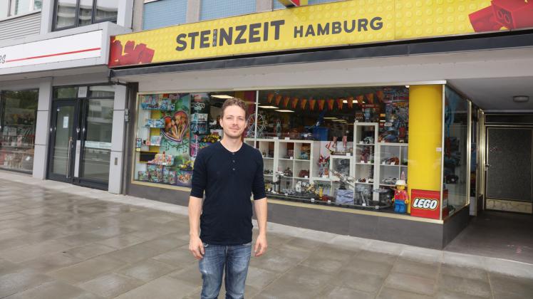 Seit vier Jahren betreibt Gunnar Zimmer den Lego-Second-Hand-Shop Steinzeit in Hamburg-Barmbek.