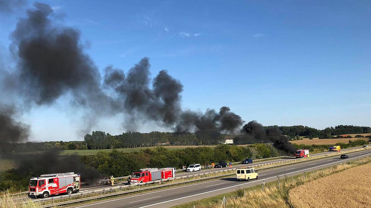 Zwei Brennende Autos Auf Der A19 Bei Laage | SVZ