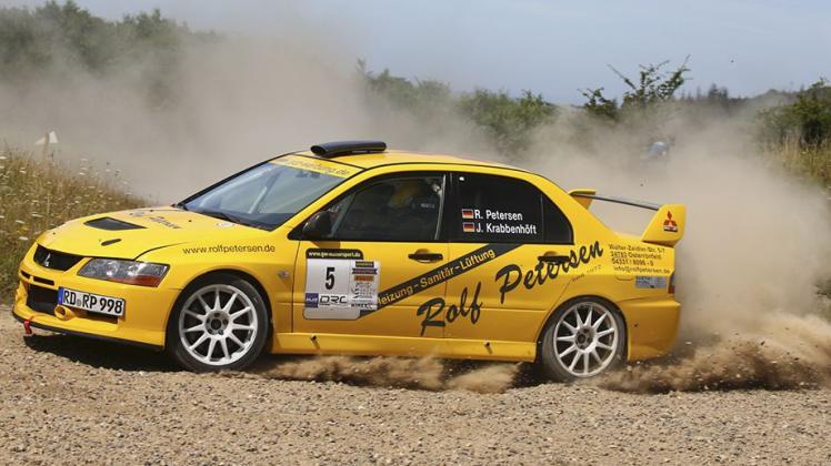 Im zweiten Rennen des Jahres ging es für Jürgen Krabbenhöft und Rolf Petersen im Mitsubishi nach Putlos und fuhren in die Top Ten.