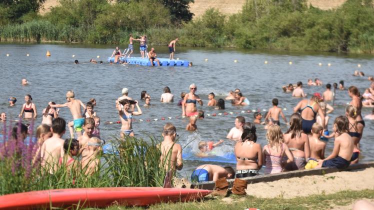 Normalerweise ist im Sommer am Poggensee der Andrang bei gutem Wetter groß. 