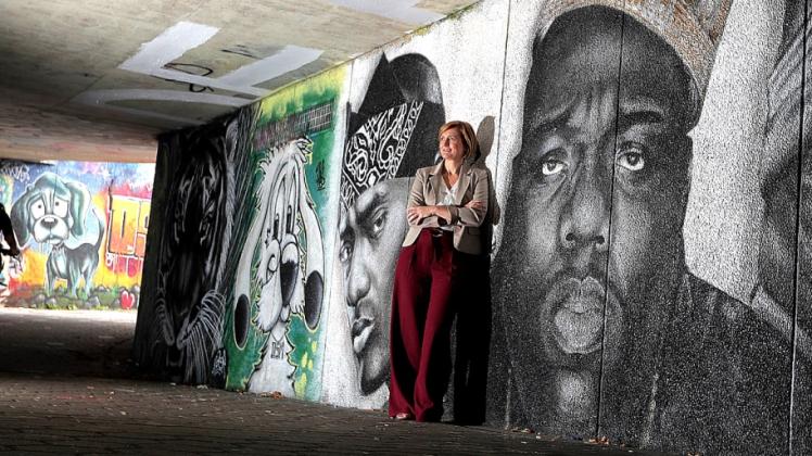 Simone Lange hat den Tunnel zur Exe für Flensburger Graffiti-Künstler freigegeben.