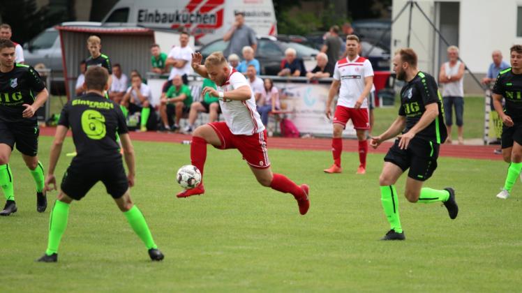 Lewin Julius Neukirch sorgte mit einem Freistoßtor für das 2:0 der Perleberger beim 3:0-Erfolg in Babelsberg. 
