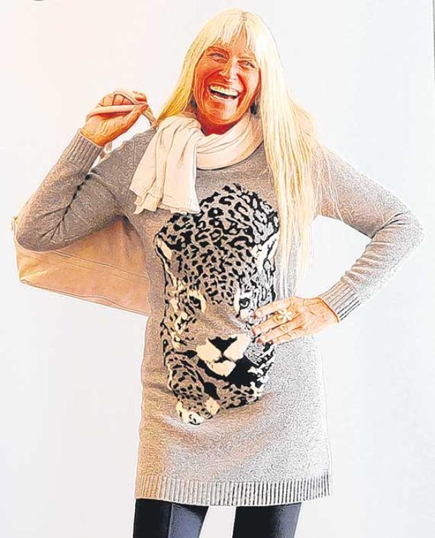Ute Hönscheid hat Spaß an der Mode mit Tiger.