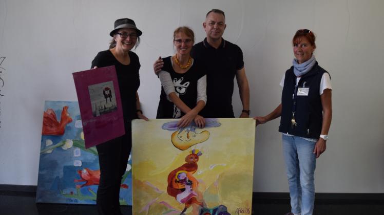 Am Art-Guide-Doppelprojekt beteiligt (v.l.): Christine de Boom, Anke Fleischer, Stefan Thiel und Heike Pilz. 