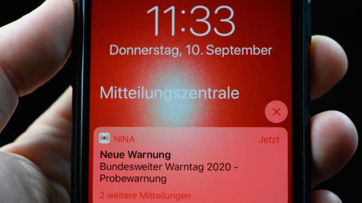 Die Warn-App „NINA“. 