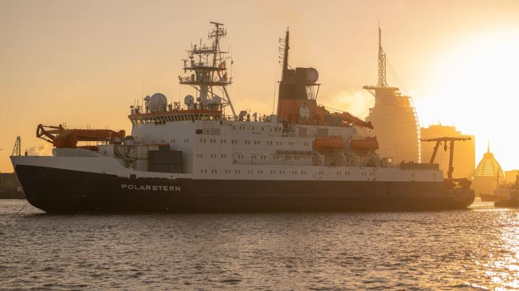Das Forschungsschiff „Polarstern“ vor einer Woche bei seiner Rückkehr in Bremerhaven nach der einjährigem MOSAiC-Expedition 