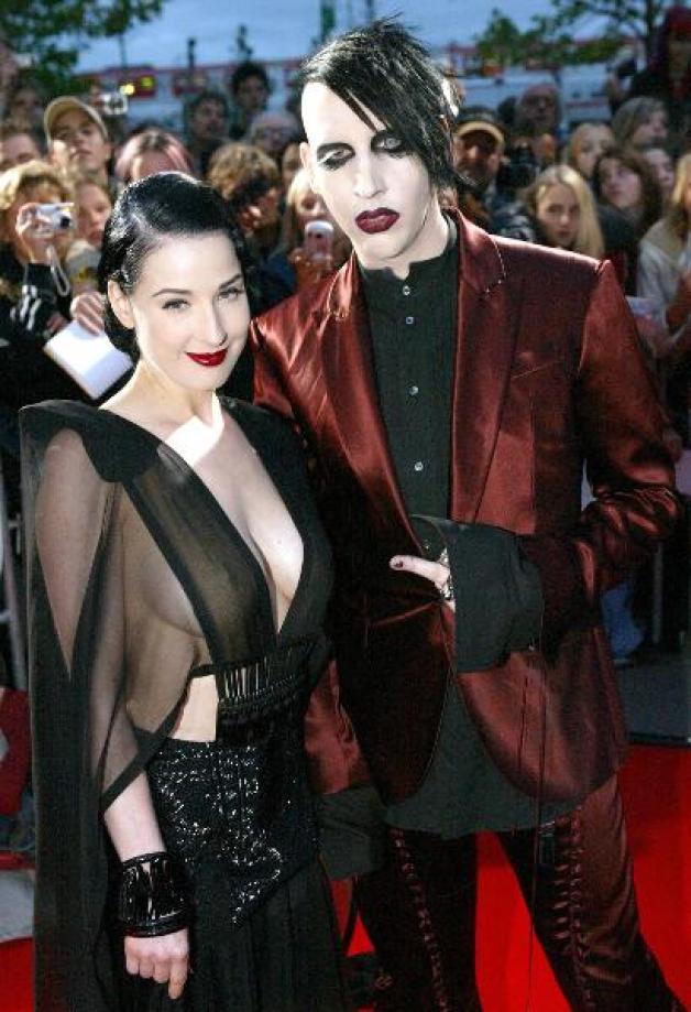 Marilyn Manson und Dita von Teese schafften nur ein Ehejahr (Dezember 2005 bis Dezember 2006). Foto: dpa
