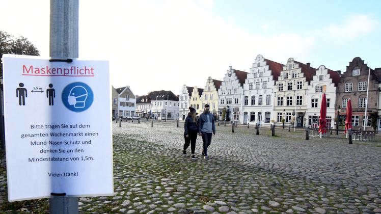 In vier Friedrichstädter Straßen herrscht Maskenpflicht. Doch in der Holländerstadt ist generell ab November wenig los.