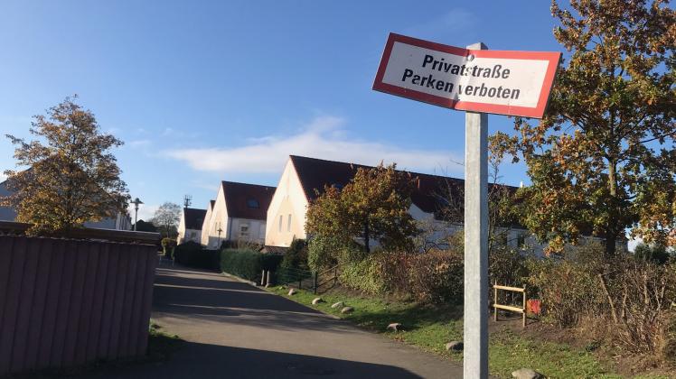 Ein Privatweg: die Hermann-Sudermann-Allee in Elmshorn. Dennoch soll dort ein Radweg entlangführen.