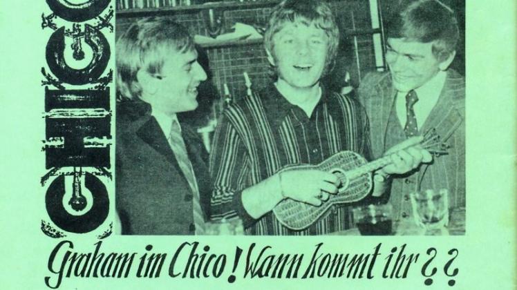 Auch Pop-Prominenz schaute im Chico-Club vorbei, wie diese Werbung zeigt: Graham Bonney war 1968 hierzulande ein Star. 